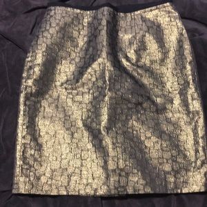 Ann Taylor loft skirt. Gold sparkle